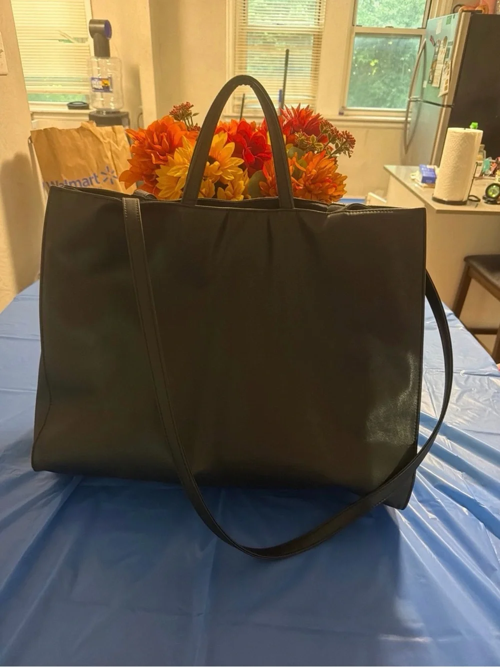 Telfar Large Black Signature Tote